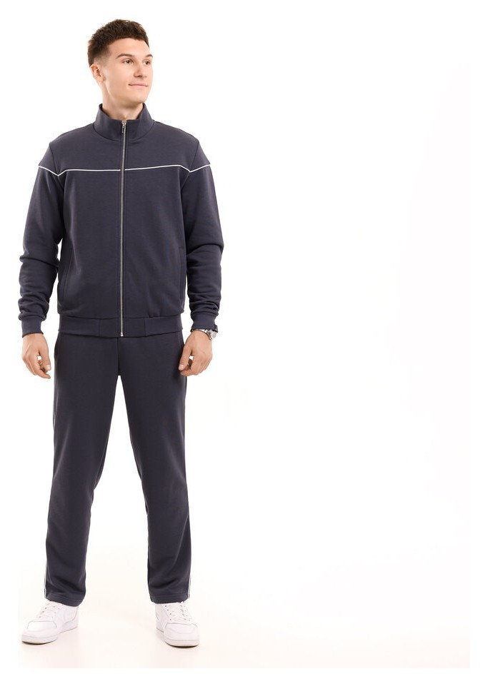 Спортивний костюм чоловічий темно-сірий кофта зі штанами Pobedov Brume, POB_00000009377