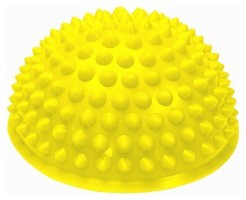 Полусфера массажная киндербол EasyFit 15 см жесткая желтая