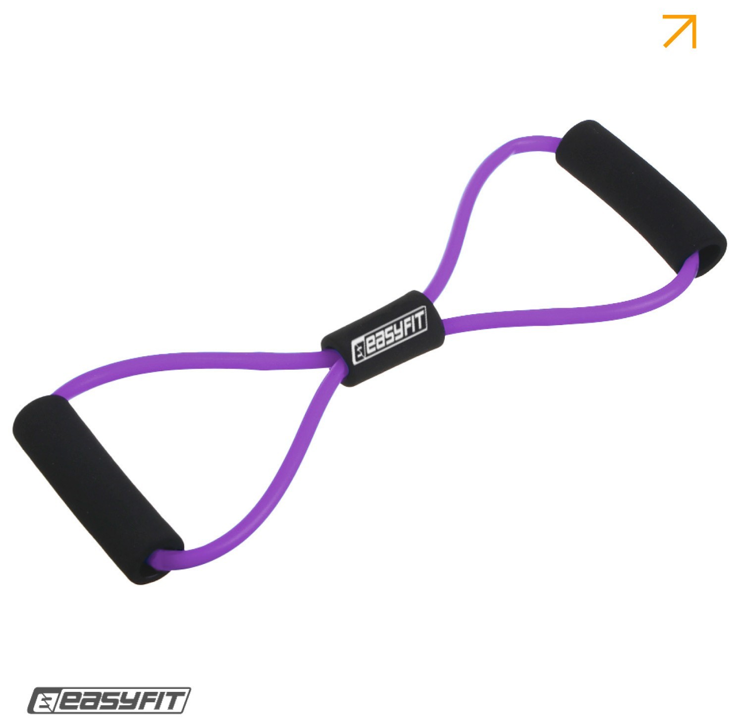 Эспандер EasyFit восьмерка трубчатая фиолетовая, EFIT_EF-3947-V