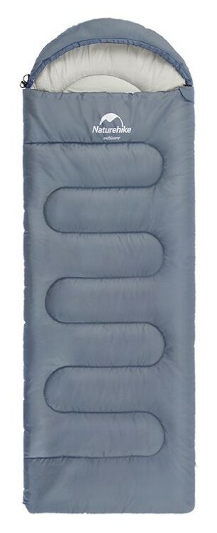 Спальный мешок Naturehike Y150L NH21MSD08, правый, серо-голубой, FNR_6975641888741
