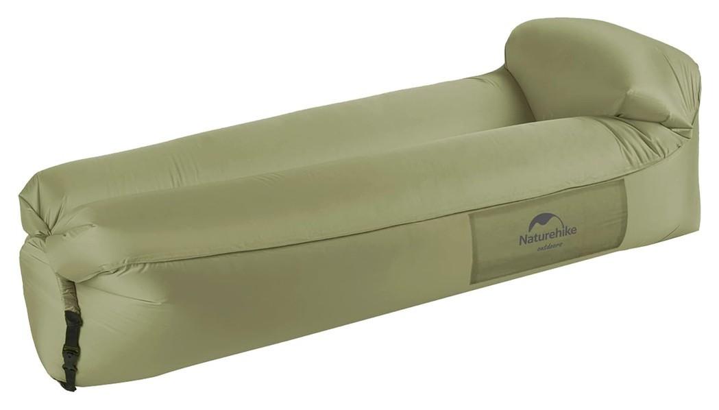 Матрас надувной ламзак Naturehike NH20FCD06, 180х70х52 см, оливковый, имеет чехол-рюкзак., FNR_6927595777053