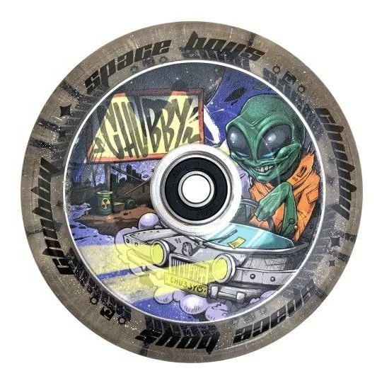 Колесо для трюкового самокату Chubby Spaceboys 110мм х 24мм - Alien, FRD.047522
