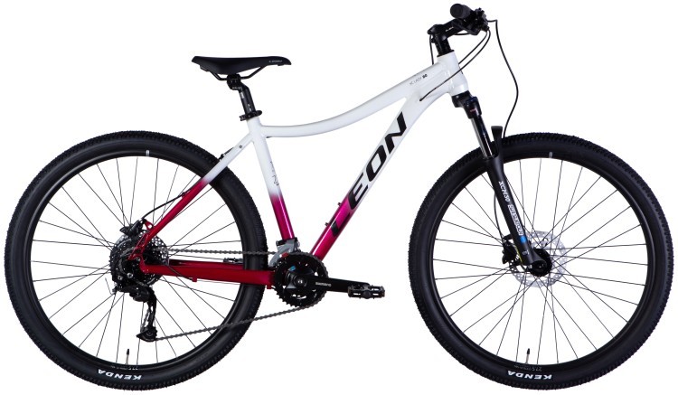 Велосипед AL 27,5" Leon XC LADY 80 HDD рама-18" білий з малиновим 2025, OPS-LN-27,5-007