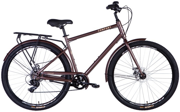 Велосипед ST 28" Dorozhnik COMFORT MALE DD FR рама-20" коричневий 2025, OPS-D-28-476