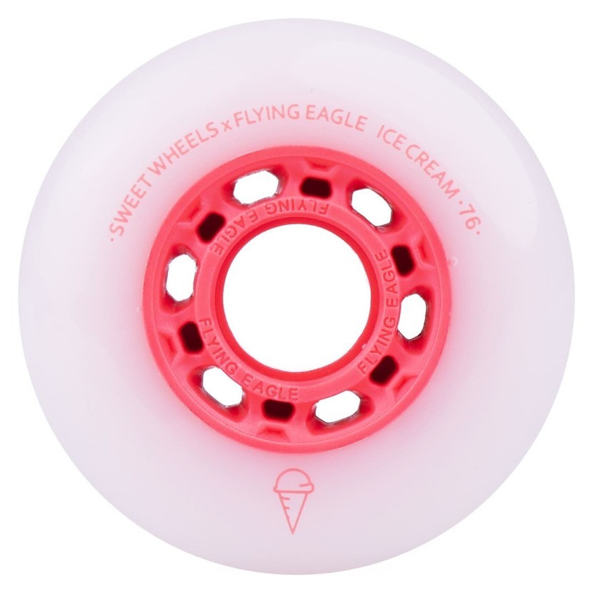 Колеса для роликів Flying Eagle Ice Cream 85A 4 шт червоні, ROL_12020_1