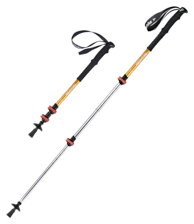 Трекинговая палка 3-сек. Naturehike Men ST 01 6061 AL NH17D001-Z, алюминий, золотистая, FNR_6975641885658