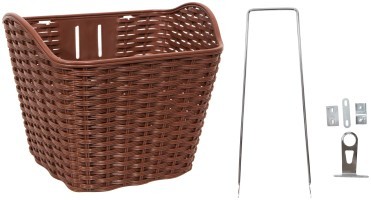 Корзина пластик під болт 28" 340*260*270см 460 коричневий; silver TEN 019