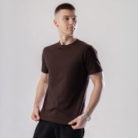 Чоловіча футболка бавовняна Pobedov Peremoga шоколадна