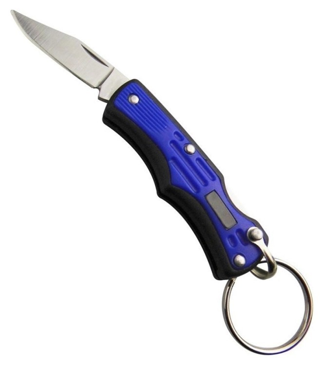 Munkees 2524 брелок-нож Folding Knife III blue, 2524-BL
