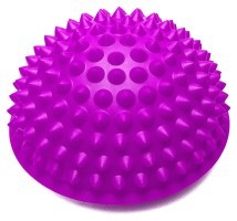 Полусфера массажная киндербол EasyFit 15 см жесткая фиолетовая