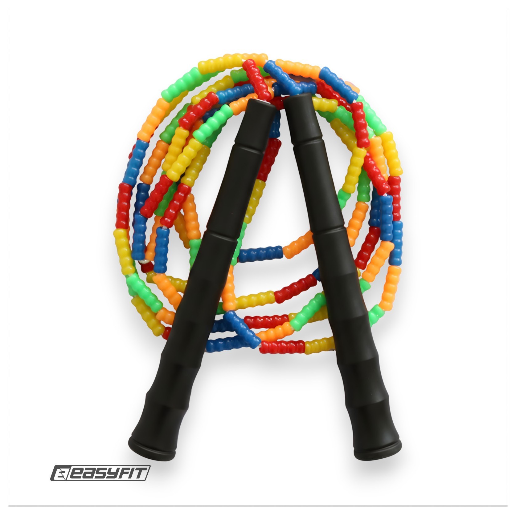 Бісерна скакалка EasyFit FreeRope 2,7 м (мультиколор), EFIT_EF-2820-MD