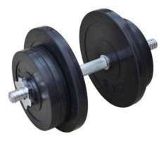 Розбірна гумова гантель 14 кг (RN_OD14)