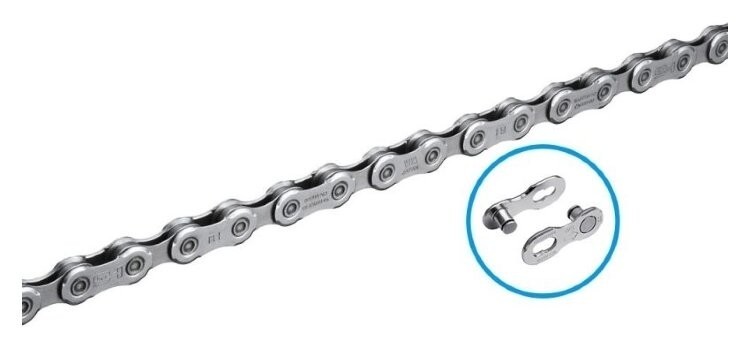 Цепь 12ск, Shimano CN-M6100, 118зв, с замком, CHA-354