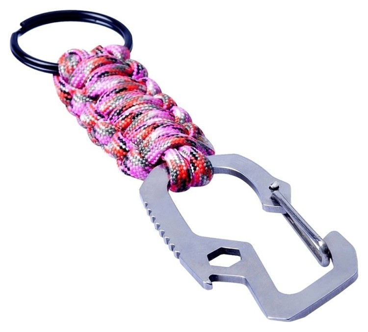 Munkees 6462 брелок Multi-Function Paracord pink, 6462-PK