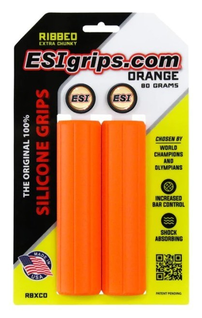 Гріпси ESI Ribbed Extra Chunky Orange Silicone Bicycle Grips, OBOD_RBXCO
