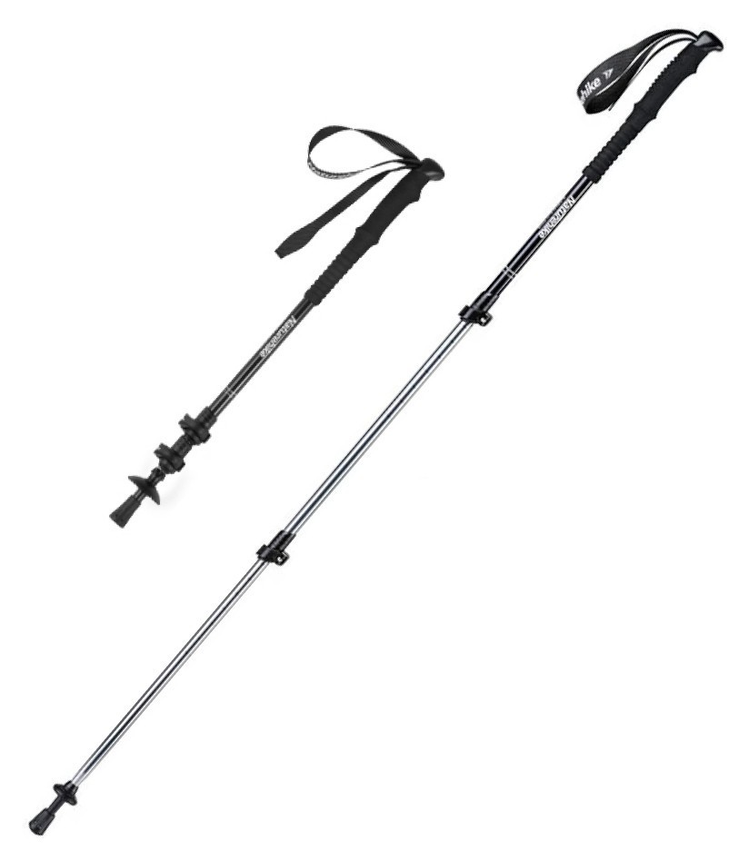 Трекинговая палка 3-сек. Naturehike Men ST 01 6061 AL NH17D001-Z, алюминий, черная, FNR_6975641885627