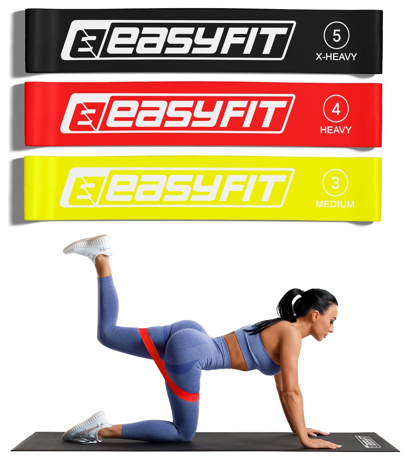 Гумові кільця для фітнесу EasyFit набір 3 шт, EFIT_EF-1812
