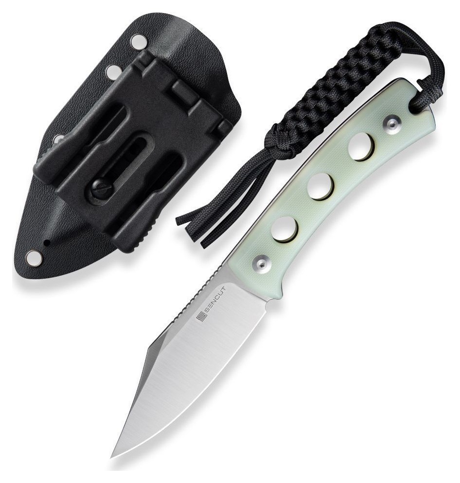 Ніж фіксований туристичний Sencut Waxahachie, (9.4 см) 9Cr18MoV / G10 світло-зелений, FNR_SA11B