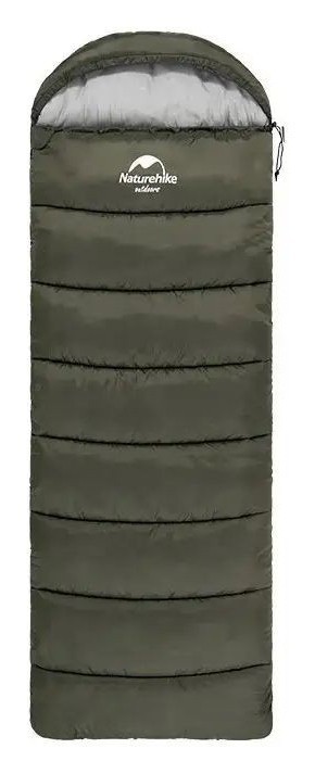 Спальник з капюшоном Naturehike U250 NH20MSD07, (6°C), лівий, темно-зелений, FNR_6927595767214-L