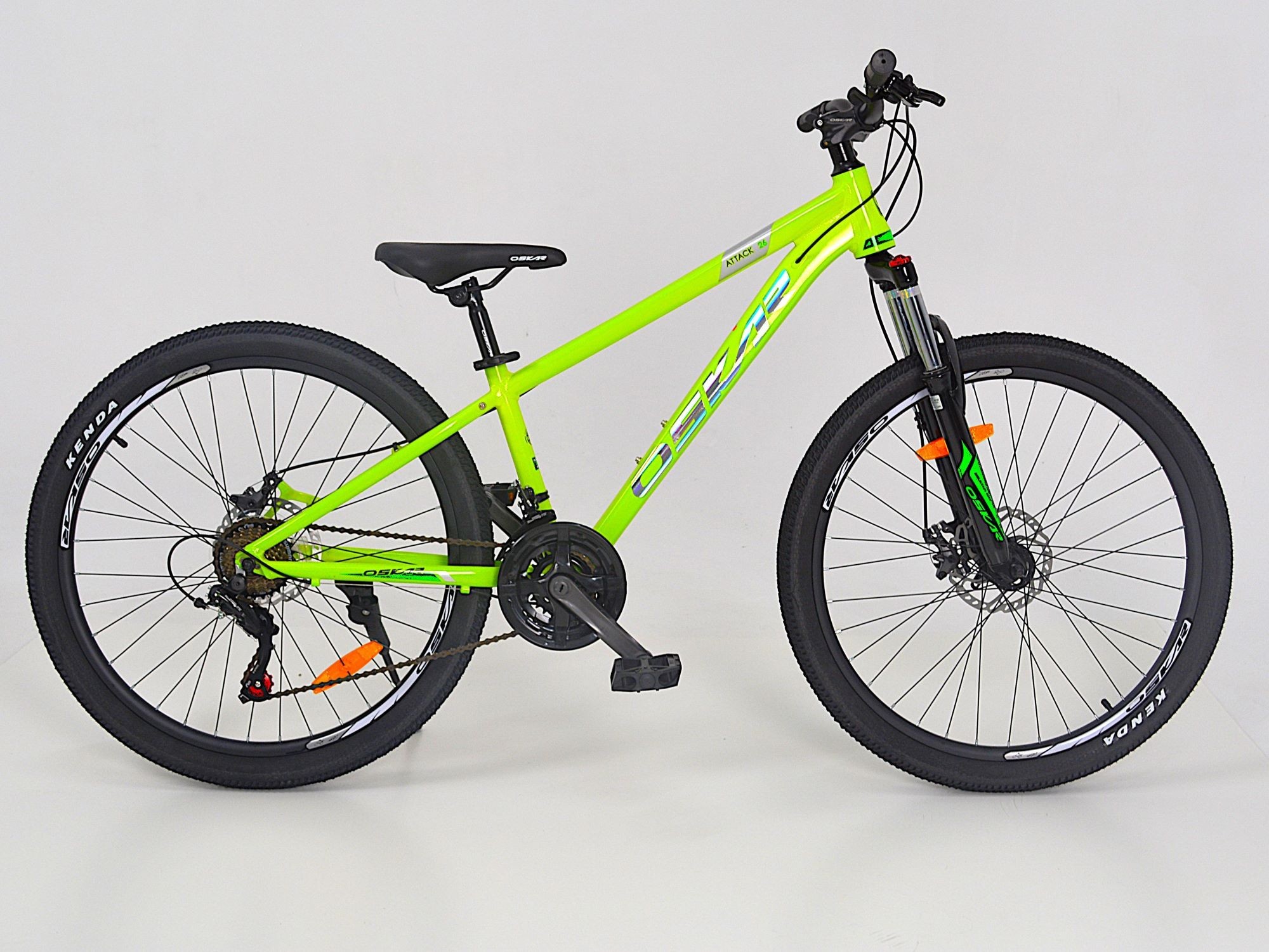 Велосипед Oskar 26" Attack жовтий неон 2026, OSK_3519900009