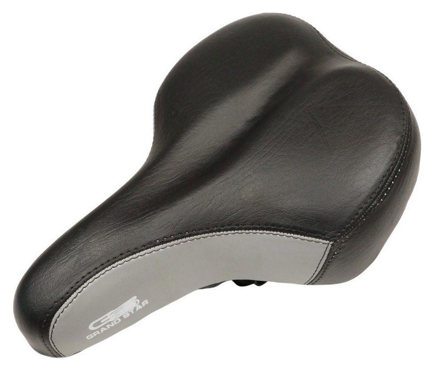 Сідло з замком 265*185 мм AZ-301 чорний з сірим, SAD-693