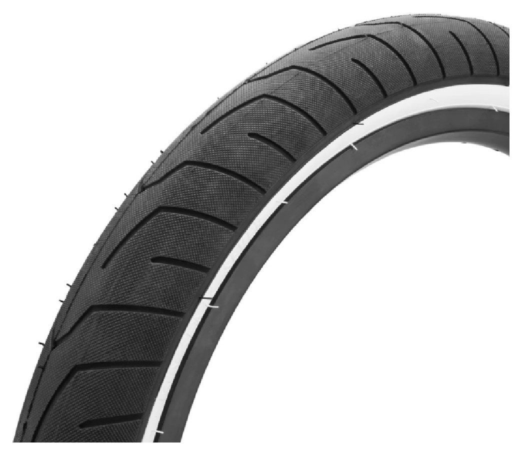 Покрышка KINK BMX Sever 20"х2.4" черная/белые боковины, VELD_K6730-24WHT