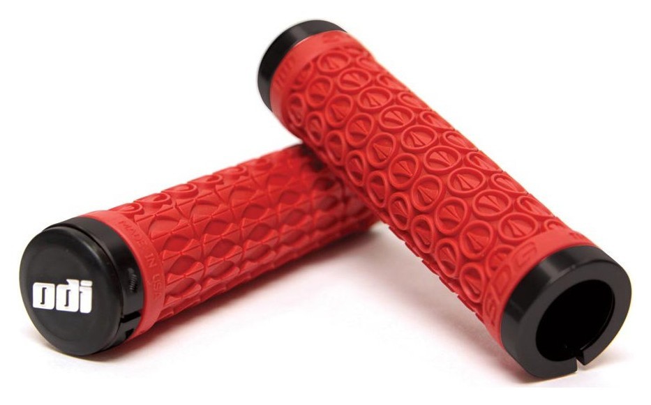 Гріпси ODI SDG MTB Lock-On Bonus Pack Black w/Red Clamps (чорні з червоними замками), OBOD_D30SDB-R