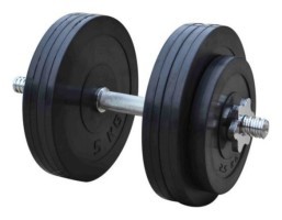 Обгумована набірна гантель 23 кг (RN_OD23_2)