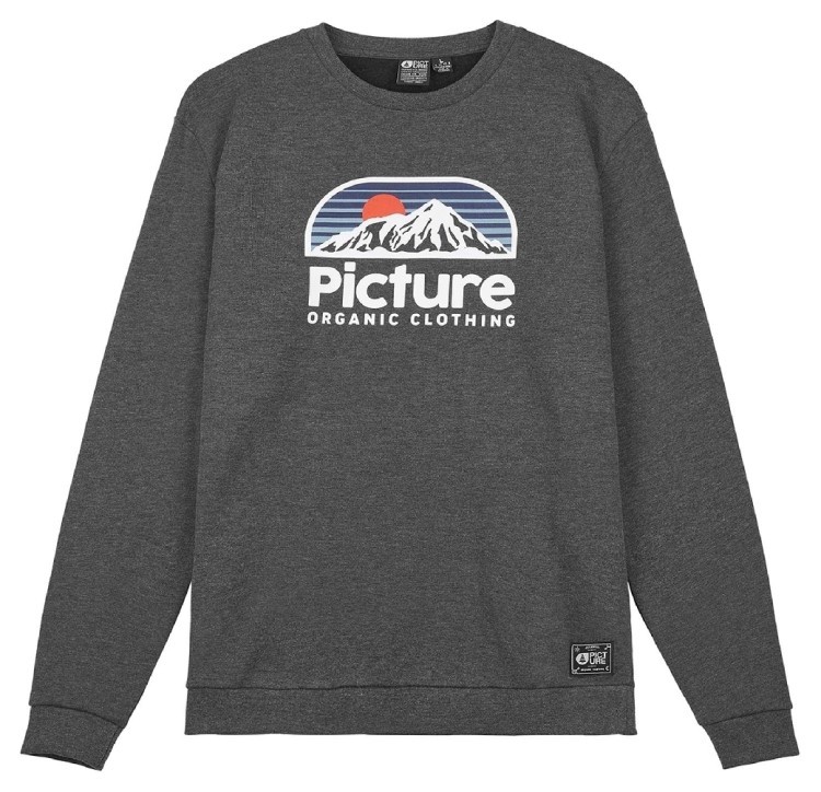 Світшот Picture Organic Authentic dark grey melange, MSW324A-L