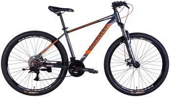 Велосипед AL 27,5" Discovery BASTION DD CS рама-17" сіро-помаранчевий 2025