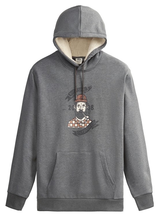 Толстовка Picture Organic Chuchie Plush Hoody dark grey melange, MSW417A-L