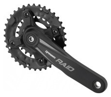 Шатуни велосипедные (комплект) Pro Wheel RAID-501 36-22T 175мм Black (CK0745)