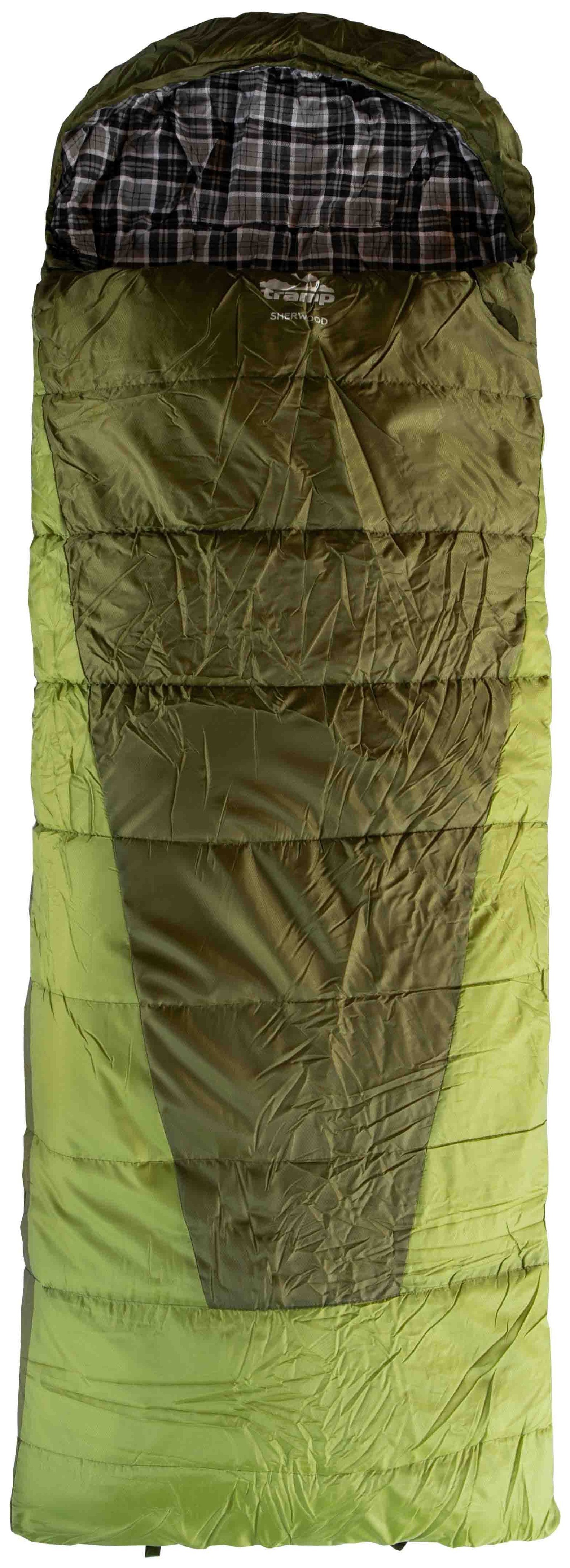 Спальный мешок Tramp Sherwood Long одеяло левый dark-olive/grey 230/100 UTRS-054L, UTRS-054L-L