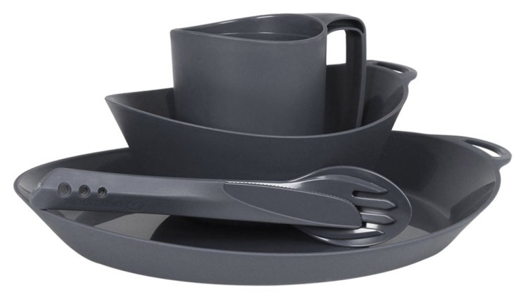 Набір Lifeventure Ellipse Camping Tableware Set graphite, 75800