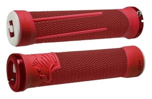 Гріпси ODI AG-2 Signature V2.1 Lock-On Grips - Red/Fire red w/ Red Clamps, червоні з червоними замками