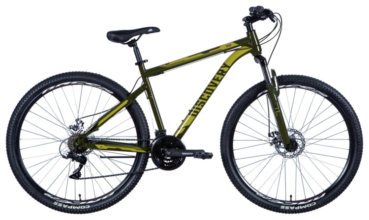 Велосипед 29" Discovery TREK 2024 (темно-зеленый), OPS-DIS-29-162