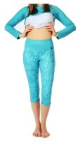 Термобілизна дитяча: штани Bula MISSY 1A13AQ XS (104-116см) Aqua flower