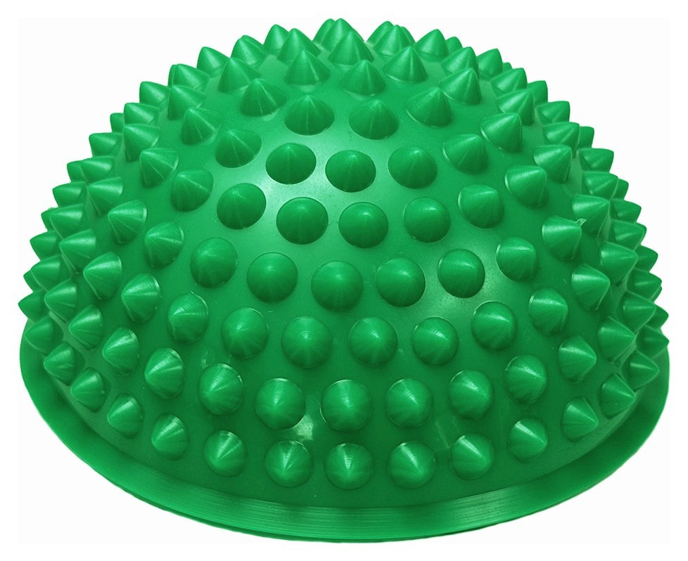 Полусфера массажная киндербол EasyFit 15 см жесткая зеленая, EFIT_EF-3002-GN
