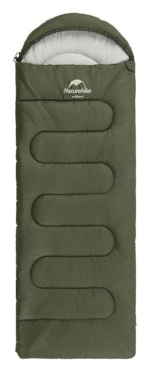 Спальний мішок Naturehike Y150L NH21MSD08, лівий, темно-зелений, FNR_6975641888758