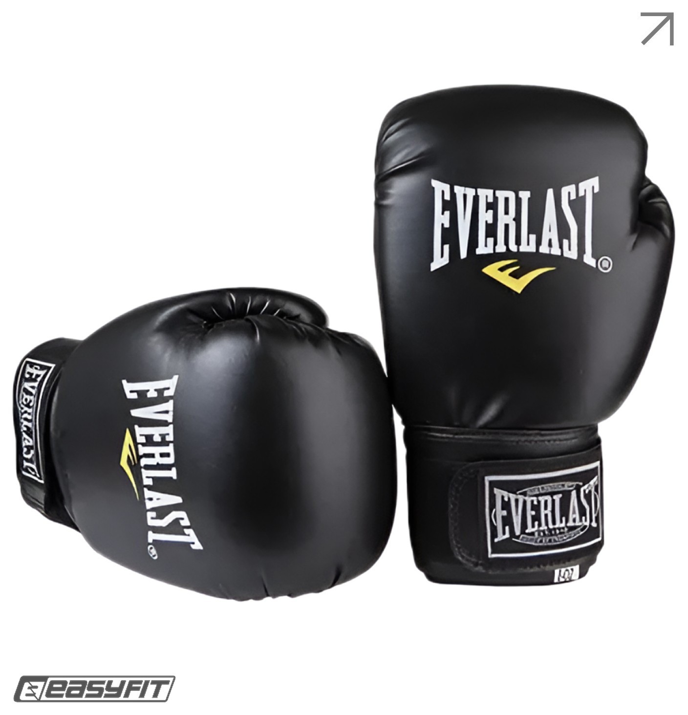 Боксерські рукавички Everlast 16 унцій (16 oz) чорні, EFIT_EF-0370-16