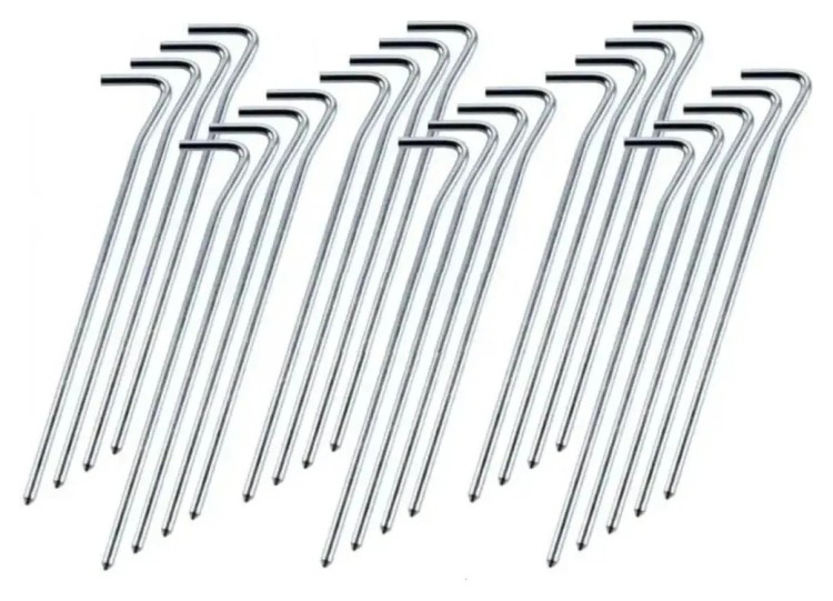 Колечки алюминиевые для палаток Turbat Stakes (25 шт.), GRG_012.005.0298