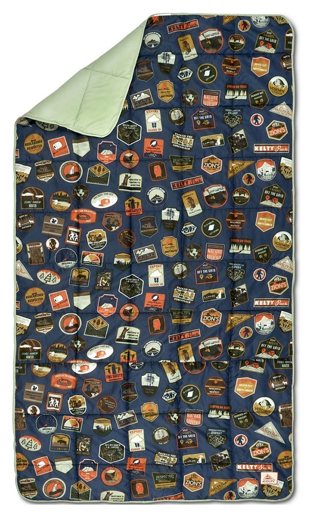 Kelty одеяло Bestie Blanket laurel green-patches, 35416125-PCH