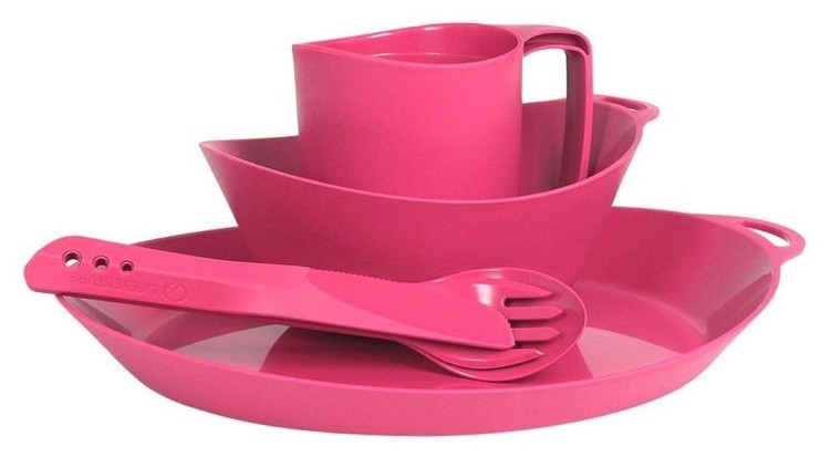 Набір Lifeventure Ellipse Camping Tableware Set pink, 75802