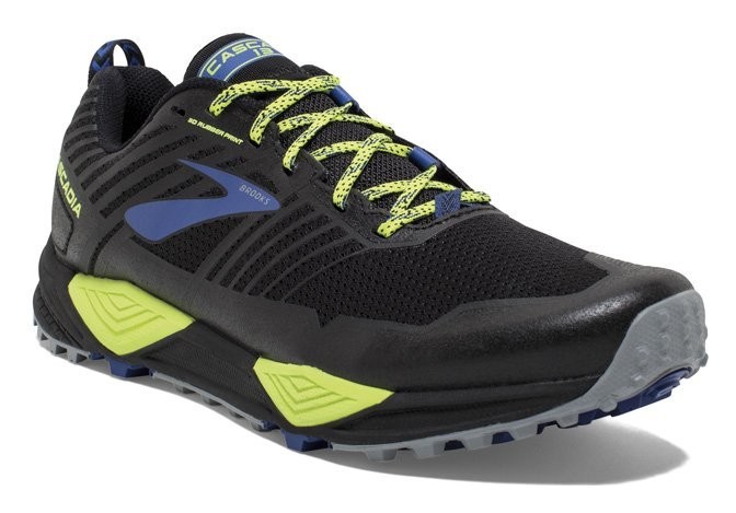 Кросівки чоловічі Brooks CASCADIA 13 M 45 (11.0US) Black/nightlife/blue (1102851D004), RCH_14740