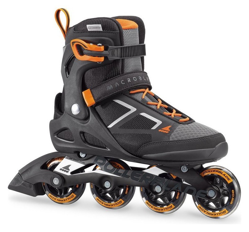 Роликовые коньки для взрослых Rollerblade MACROBLADE 80 M 47.5 (13.5US) 315мм Black/orange (07847100 956), RCH_13027