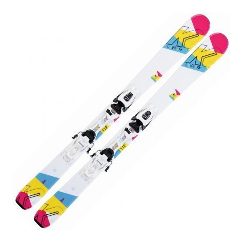Ліжі гірські дитячі (комплект) K2 LUV BUG 4.5+FDT JR 88см White/multicolor (10D0809.109.1+10D1019.109.1) O, RCH_22101