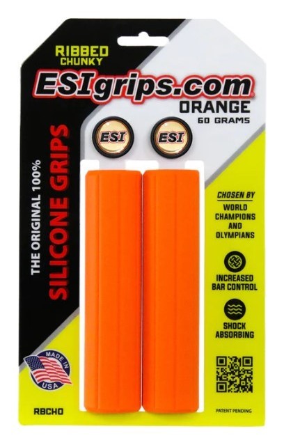Гріпси ESI Ribbed Chunky Orange Silicone Bicycle Grips, OBOD_RBCHO