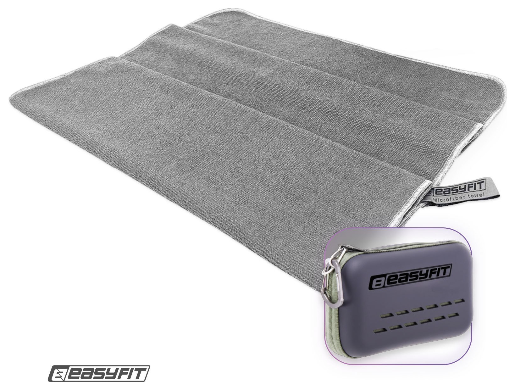 Спортивний рушник EasyFit RoyalWing 140х60 см з мікрофібри + кейс, EFIT_EF-8503s-1
