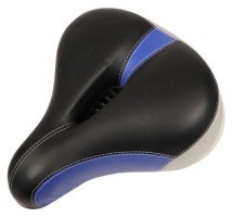 Сідло з замком 260*230 мм AZ-035 чорний з синiм