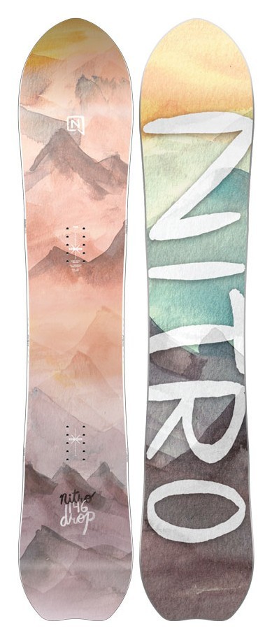 Сноуборд Nitro DROP 146 Pink blue brown (830565) O, RCH_20039